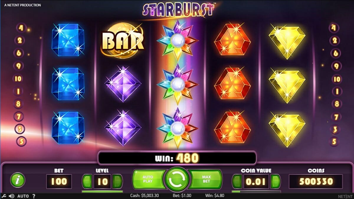 Starburst-spelu-automats